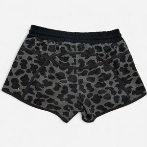 Lululemon Leopard Print Tracker Shorts